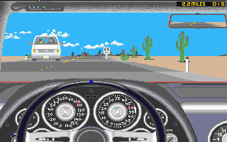 Test Drive II - Muscle Cars [datadisk] atari screenshot